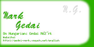 mark gedai business card